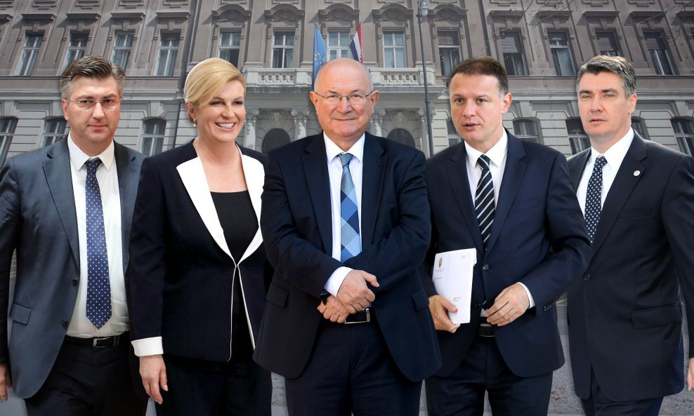 Andrej Plenković, Kolinda Grabar Kitarović, Mate Granić, Gordan Jandroković i Zoran Milanović