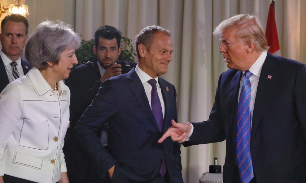 Predsjednik SAD-a Donald Trump i britanska premijerka Theresa May