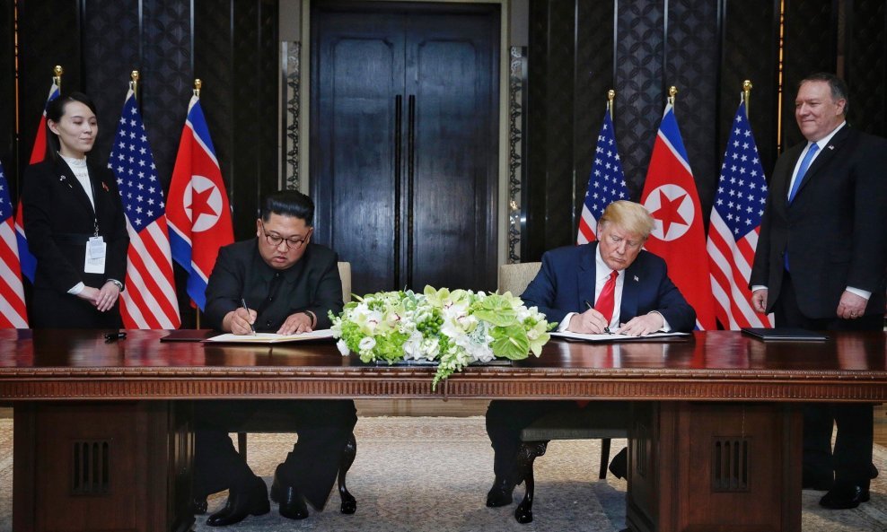 Povijesni sastanak sjevernokorejskoj lidera Kim Jong Una i američkog predsjednika Donalda Trumpa