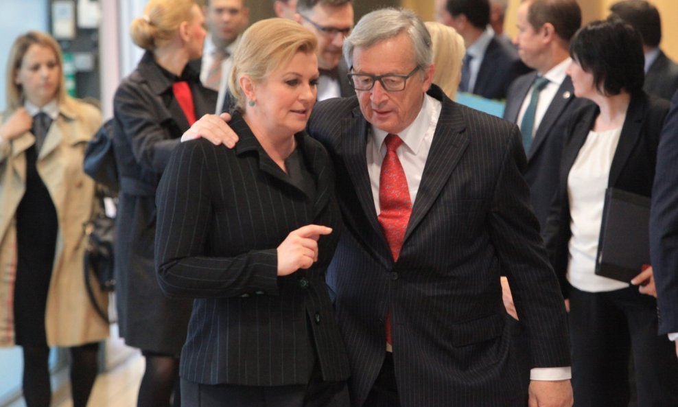 Predsjednica s predsjednikom EK Junckerom