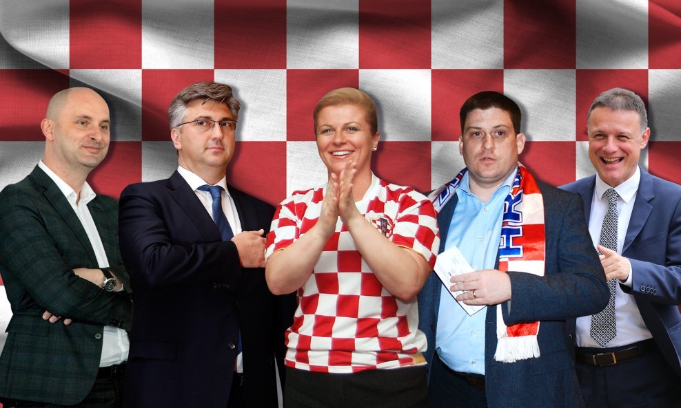 Tomislav Tolušić, Andrej Plenković, Kolinda Grabar Kitarović, Oleg Butković i Gordan Jandroković