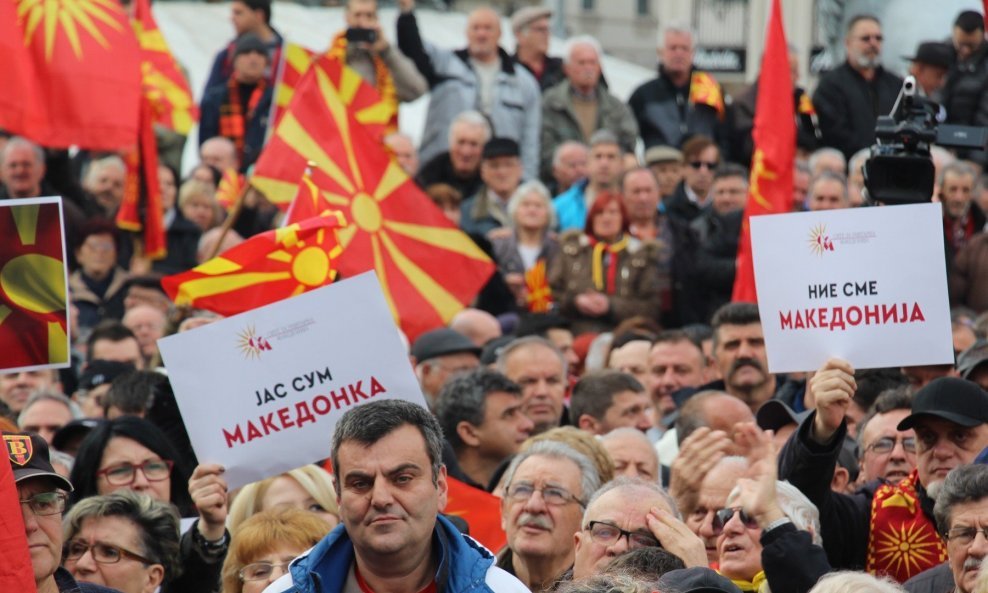 Prosvjedi u Skoplju protiv predloženog imena države