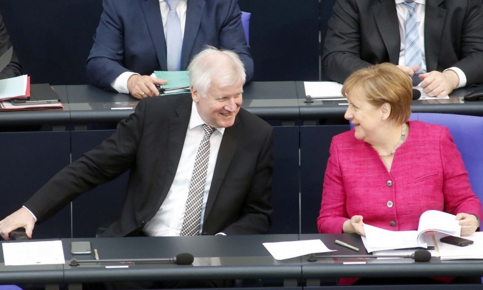 Horst Seehofer i Angela Merkel