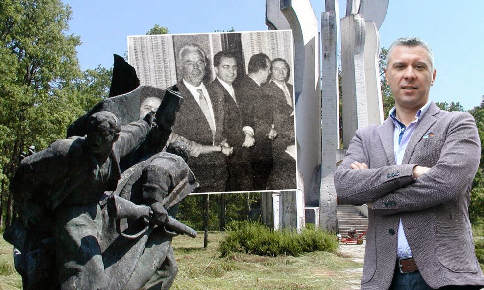 Spomen park Brezovića, fotografija Vlade Janjića Cape i Franje Tuđmana, Hrvoje Klasić