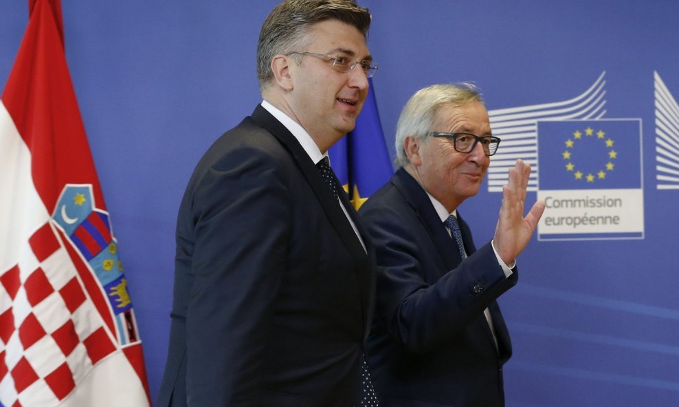 Juncker s Plenkovićem