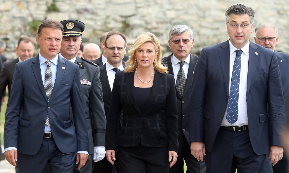 Gordan Jandroković, Kolinda Grabar Kitarović i Andrej Plenković