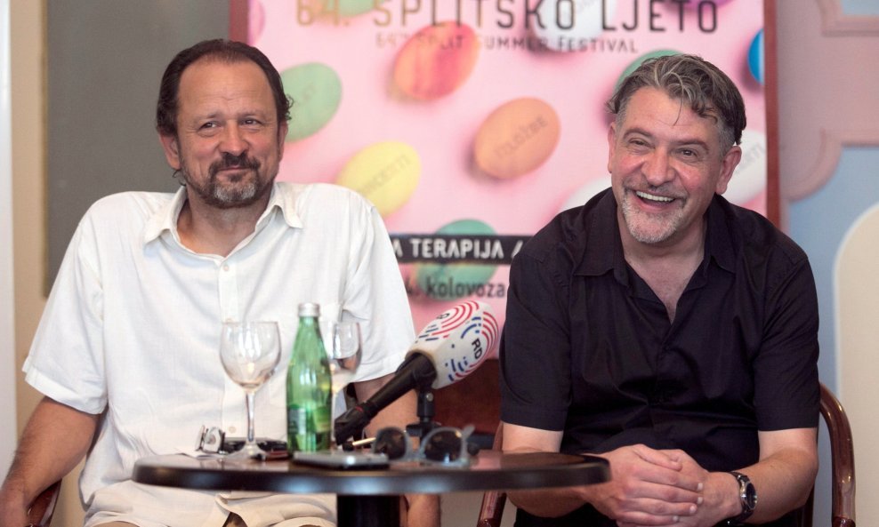 Trpimir Jurkić i Goran Golovko (desno) na predstavljanju programa 64. Splitskog ljeta
