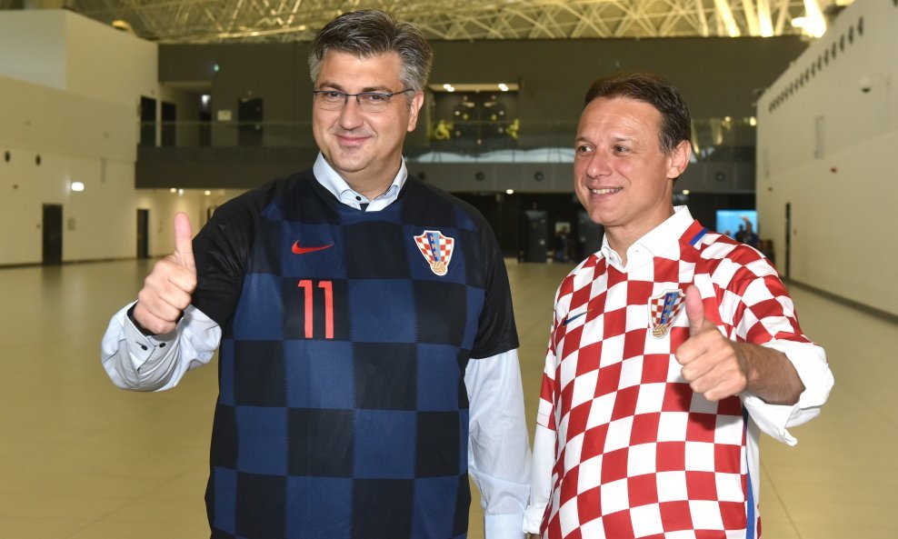 Andrej Plenković i Gordan Jandroković odlaze na utakmicu