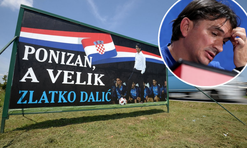 Plakat sa Zlatkom Dalićem na ulazu u Varaždin