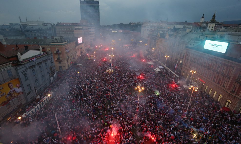 Doček reprezentacije u Zagrebu