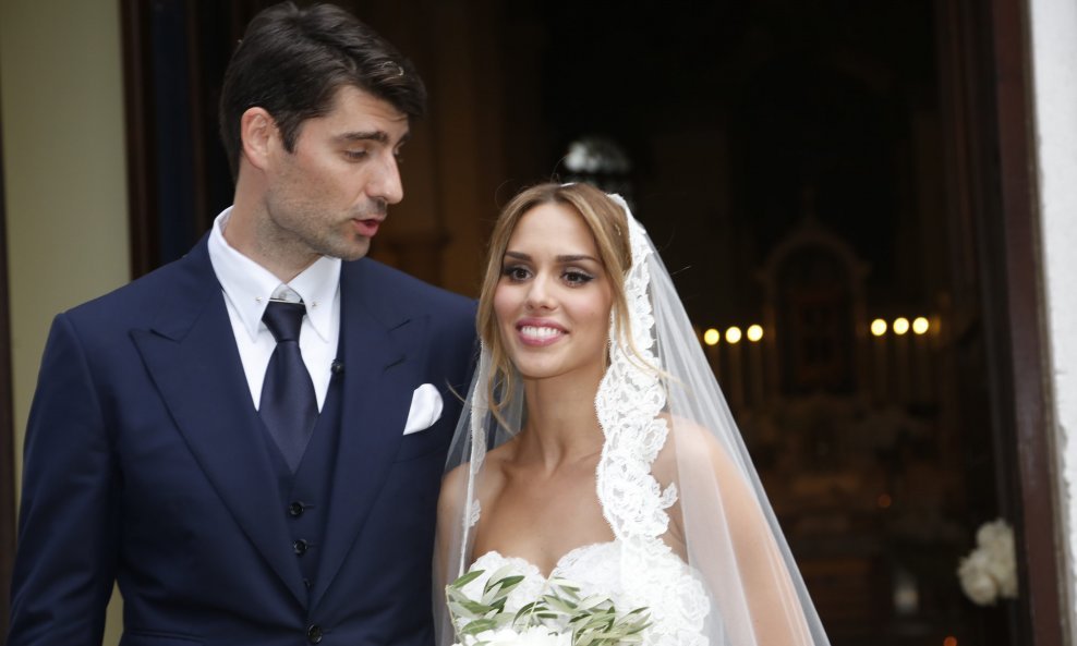 Vedran Ćorluka i Franka Batelić