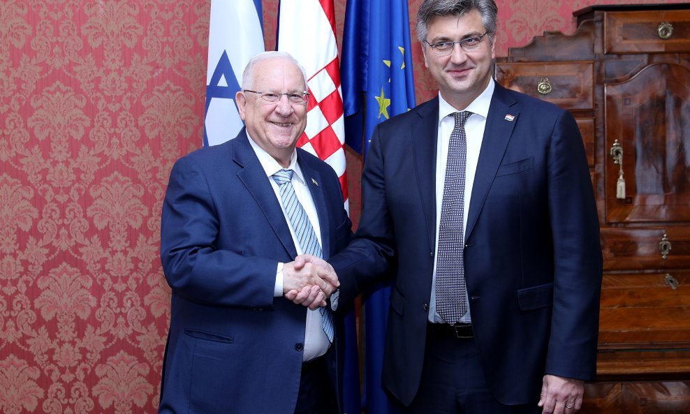 Premijer Plenković susreo se s izraelskim predsjednikom Rivlinom