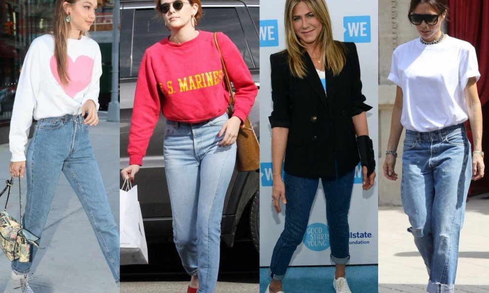 Gigi Hadid, Zoey Deutch, Jennifer Aniston i Victoria Beckham