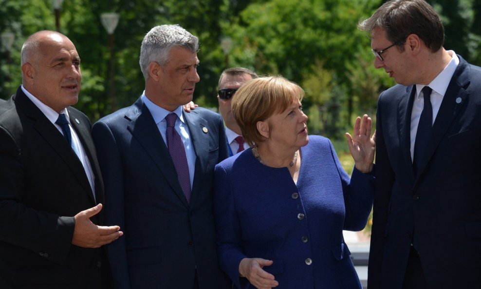 Bojko Borisov, Hashim Thaci, Angela Merkel i Aleksandar Vučić na samitu zemalja EU-a i zapadnog Balkana u Sofiji ove godine