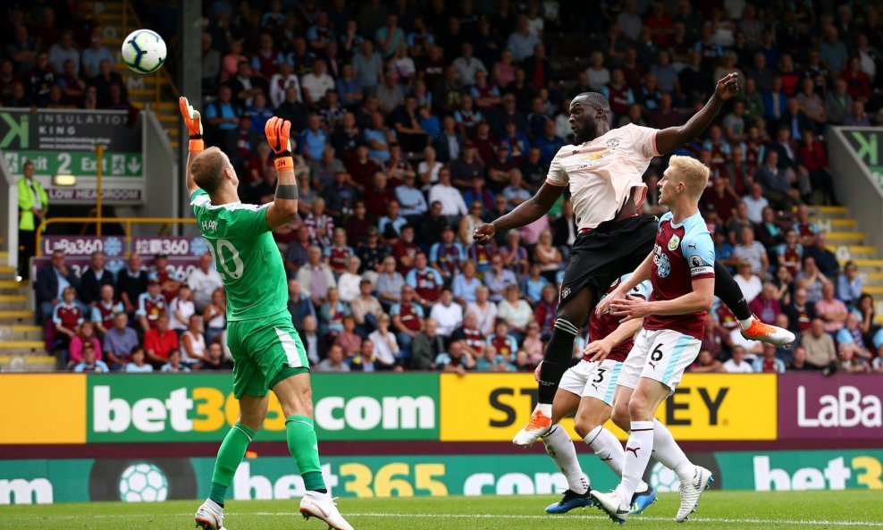 Burnley - Manchester United, Romelu Lukaku zabija prvi gol