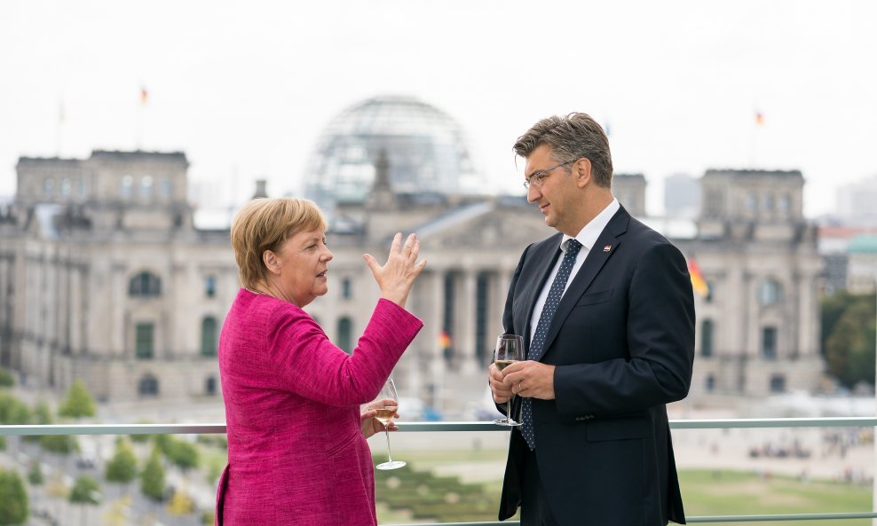 Angela Merkel i Andrej Plenković