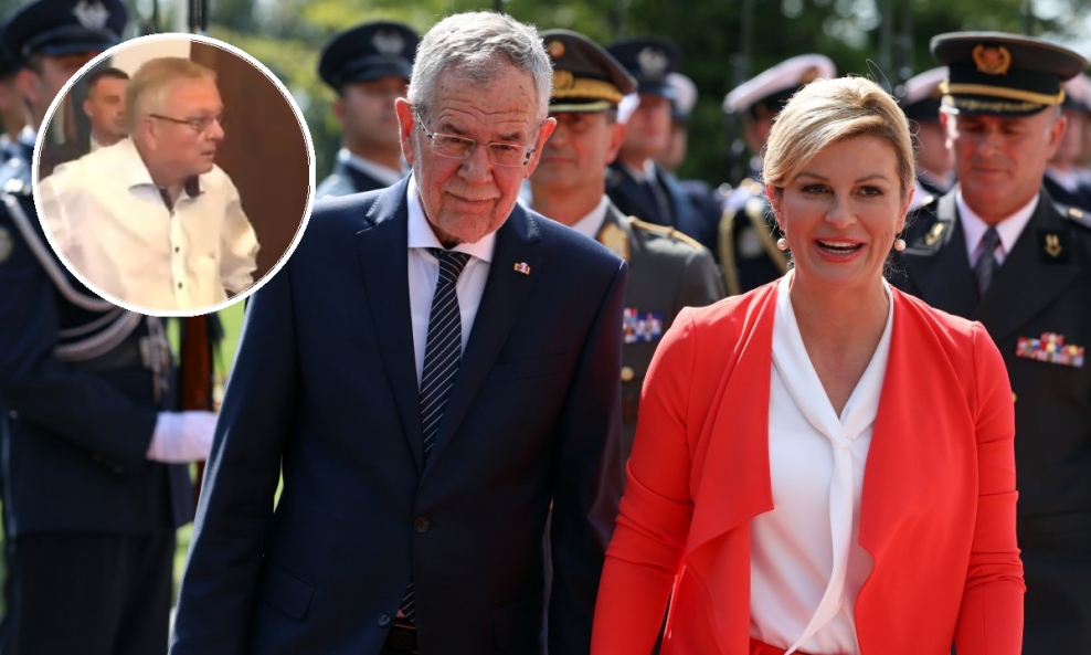 Alexander Van Der Bellen, Kolinda Grabar Kitarović, Kurt Seinitz (u krugu)