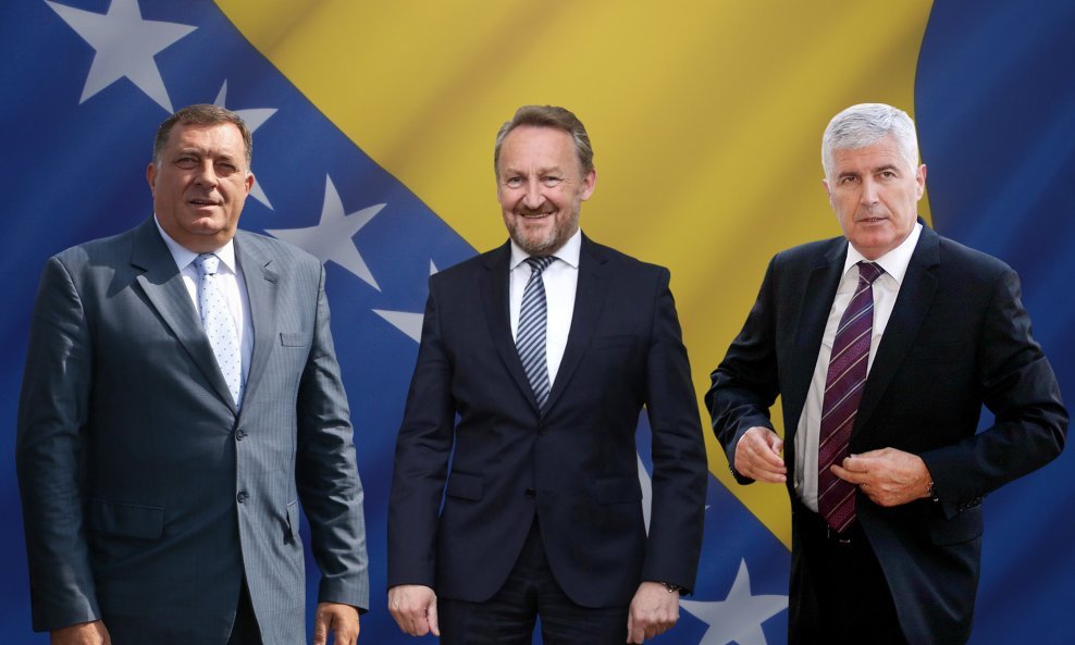 Milorad Dodik, Bakir Izetbegović i Dragan Čović