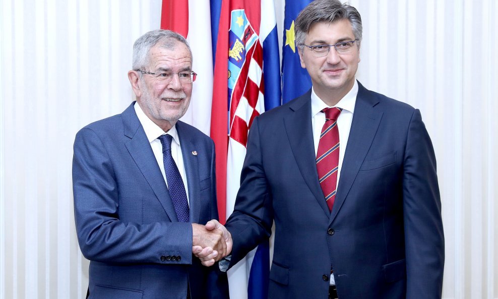 Andrej Plenković se sastao s predsjednikom Austrije Alexanderom Van der Bellenom