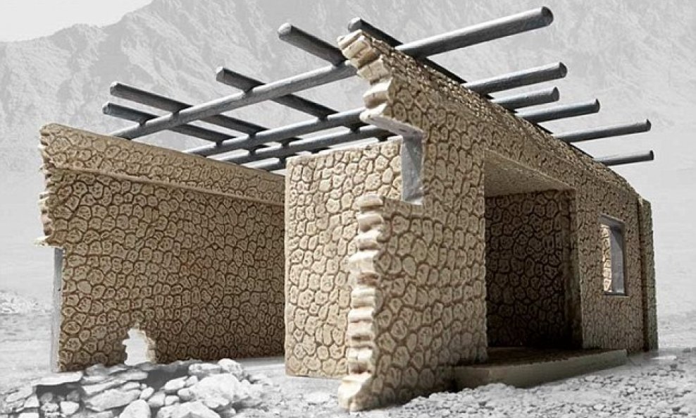 Maketa prikazuje tipičnu afganistansku kuću