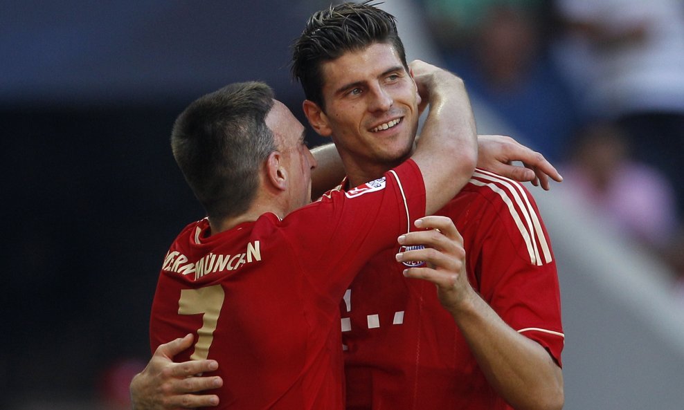 Mario Gomez Frank Ribery Bayern 2011