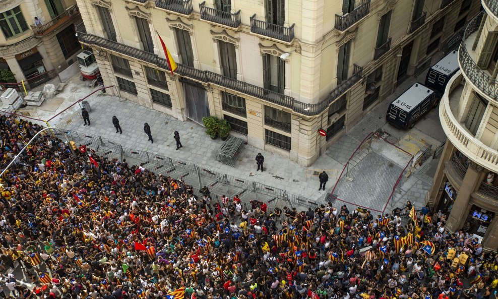 Katalonija, prosvjed u Barceloni