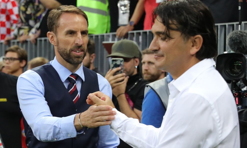 Zlatko Dalić (desno) i engleski izbornik Gareth Southgate