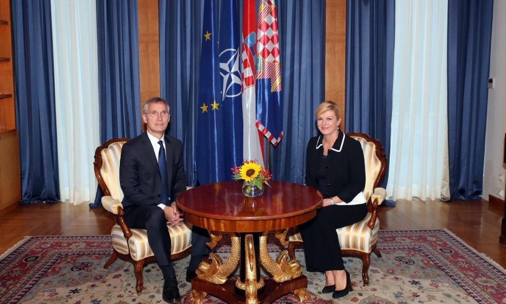 Jens Stoltenberg i Kolinda Grabar Kitarović