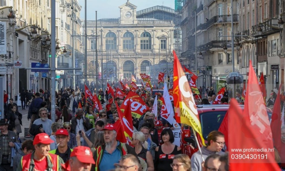 Sindikalni prosvjed u Francuskoj