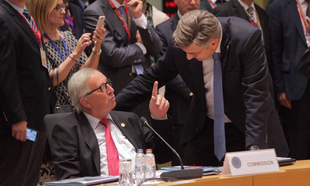 Andrej Plenković i šef Europske komisije na odlasku Jean Claude Juncker
