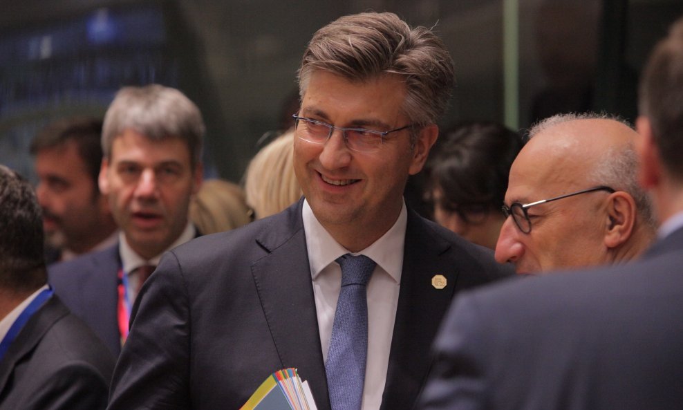 Andrej Plenković na sastanku Europskog vijeća