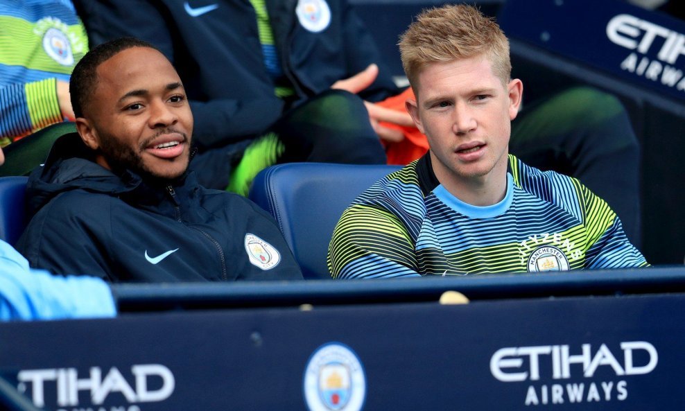 Kevin De Bruyne (desno) i Raheem Sterling