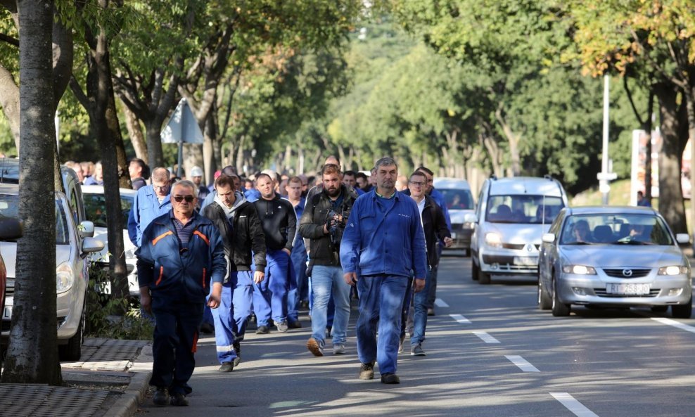 Radnici 3. maja na riječkim ulicama