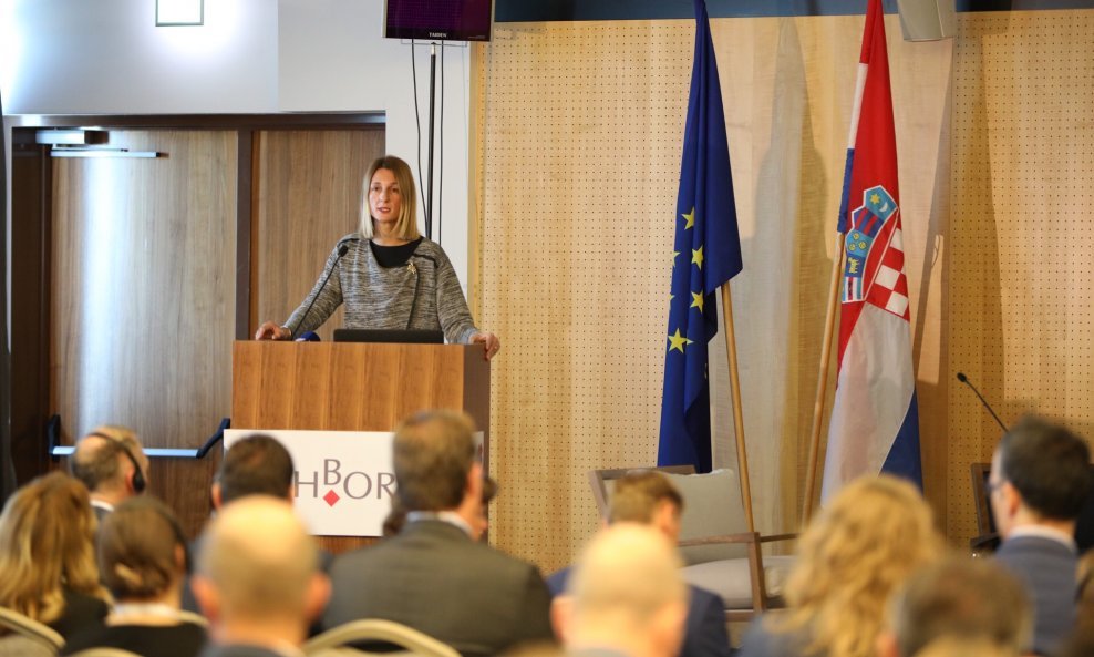 Predsjednica Uprave HBOR-a Tamara Perko na 17. konferenciji Hrvatske banke za obnovu i razvitak o poticanju izvoza u Dubrovniku 25. listopada 2018.