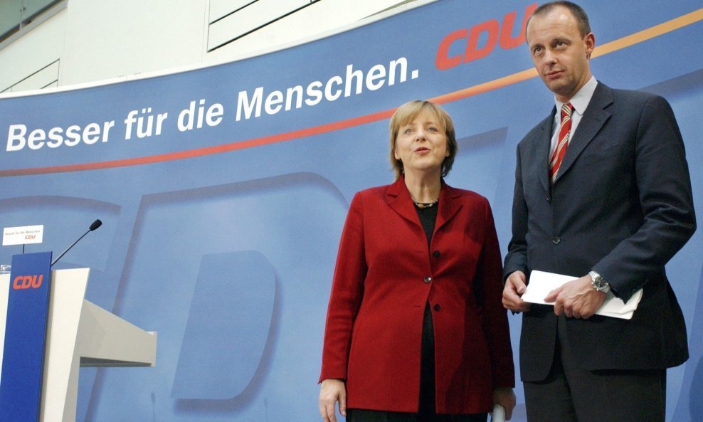 Angela Merkel i Friedrich Merz