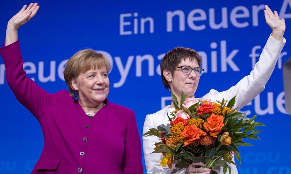 Angela Merkel i  Annegret Kramp-Karrenbauer