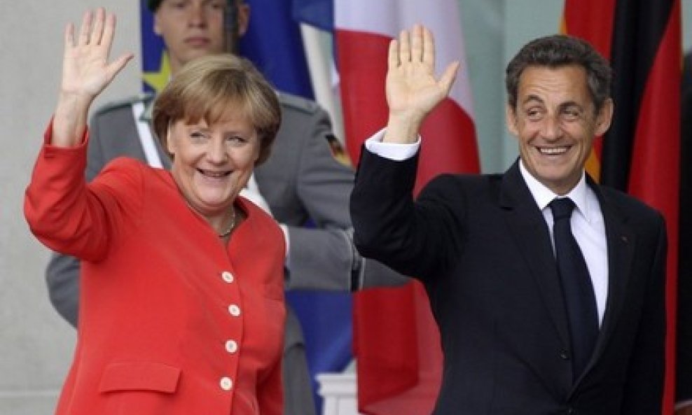 Angela Merkel i Nicolas Sarkozy