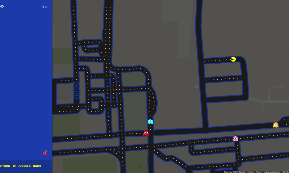 Google Maps Pac-Man