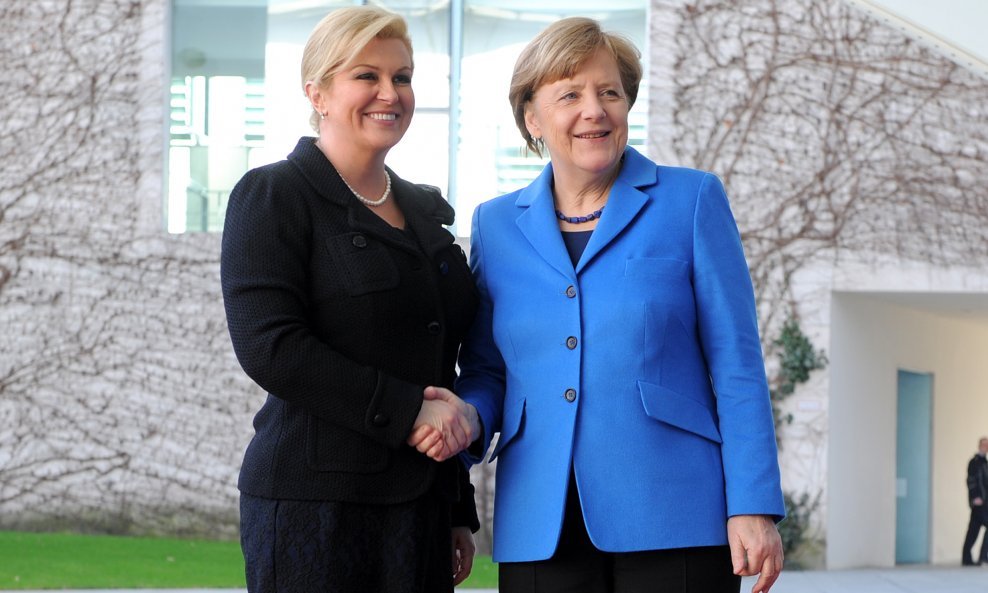 Kolinda Grabar Kitarović i Angela Merkel