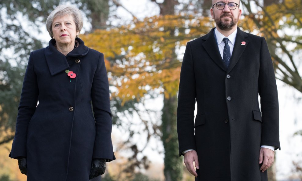 Theresa May i Charles Michel