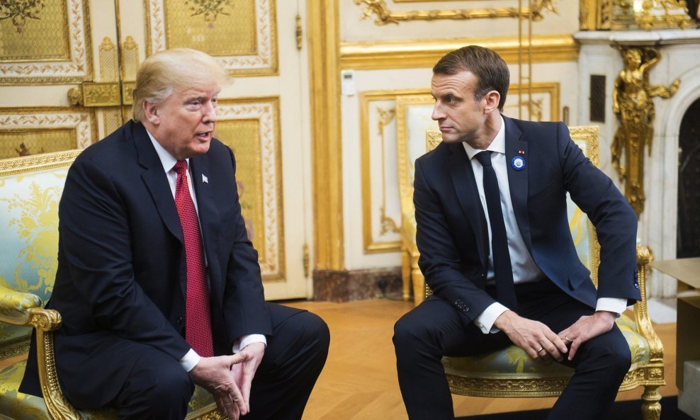 Donald Trump i Emmanuel Macron