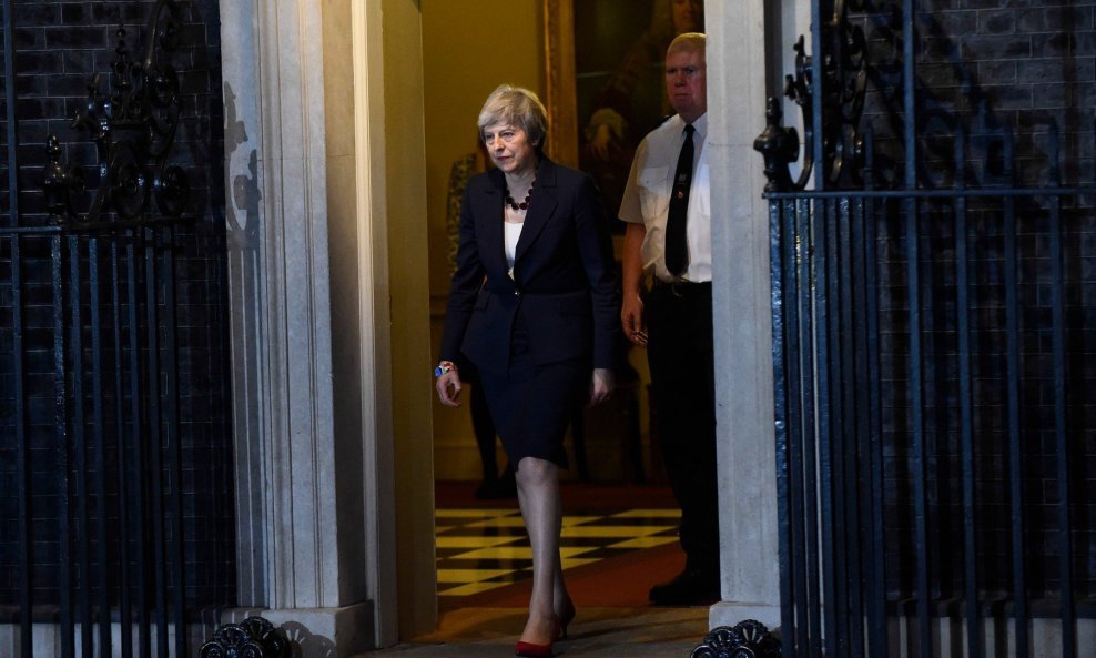 Theresa May u srijedu navečer, nakon izvanrednog sastanka vlade o brexitu