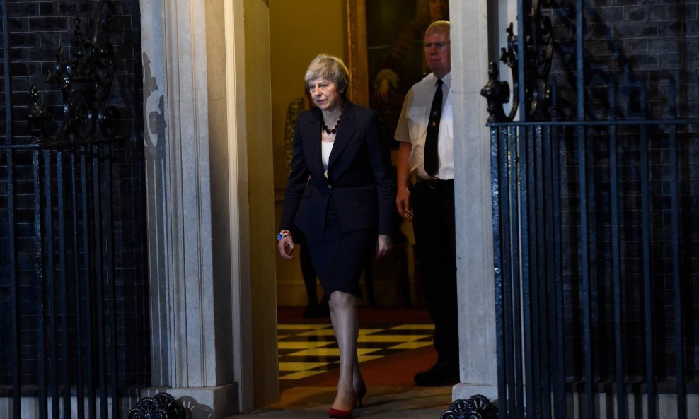 Theresa May u srijedu navečer, nakon izvanrednog sastanka vlade o brexitu