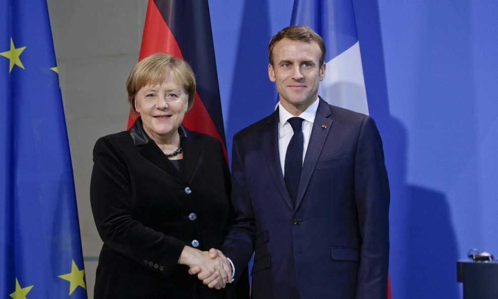 Angela Merkel i Emmanuel Macron