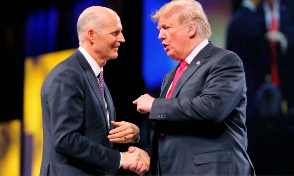 Rick Scott, Donald Trump