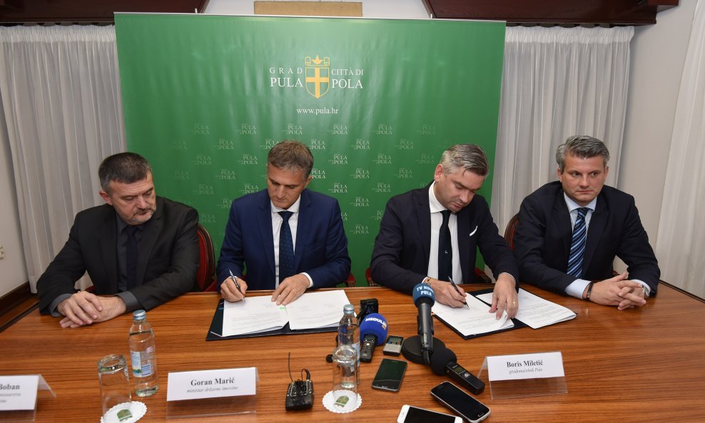 U Puli potpisan sporazum o realizaciji projekta Muzil, Saccorgiana i Hidrobaza