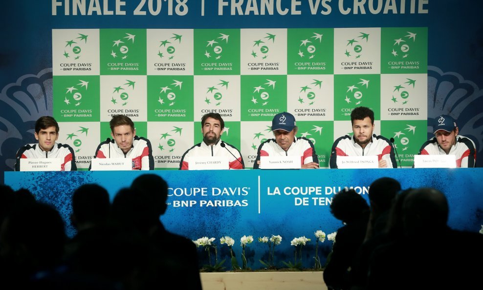 Pierre-Hugues Herbert, Nicolas Mahut, Jeremy Chardy, Yannick Noah, Jo-Wilfried Tsonga, Lucas Pouille