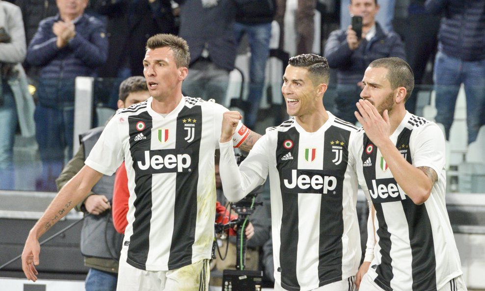 Mandžukić, Ronaldo i Bonucci