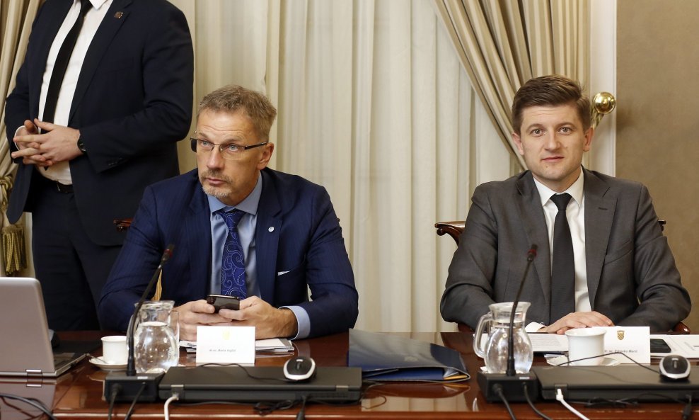 Guverner HNB-a Boris Vujčić i ministar financija Zdravko Marić