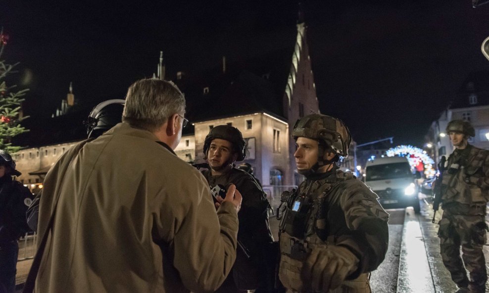 Policija na mjestu napada u Strasbourgu